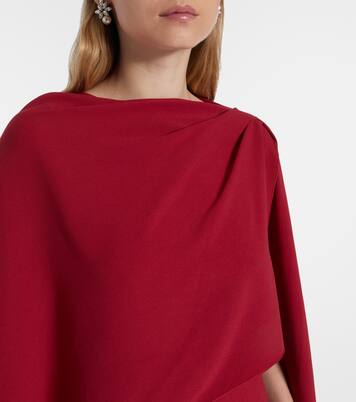 Demetria caped crêpe gown | Roksanda