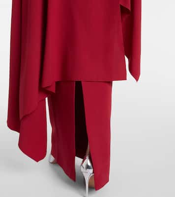 Demetria caped crêpe gown | Roksanda