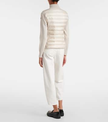 كارديغان من الصوف الخام مبطّنة بريش الإوز | Moncler