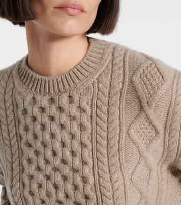 Eyre Aran cashmere sweater | Loro Piana