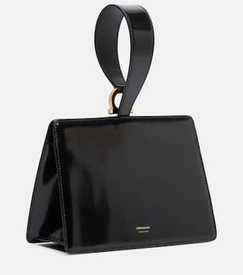 Small patent leather clutch | Ferragamo