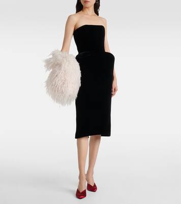 Robe bustier en velours | David Koma