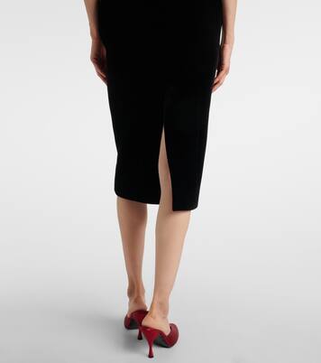 Robe bustier en velours | David Koma