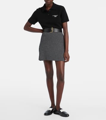Ribbed-knit wool and alpaca-blend miniskirt | Givenchy