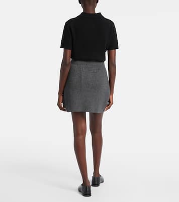 Ribbed-knit wool and alpaca-blend miniskirt | Givenchy
