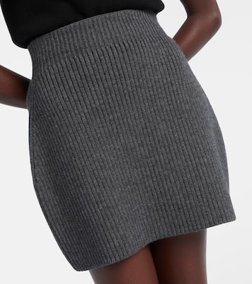 Ribbed-knit wool and alpaca-blend miniskirt | Givenchy