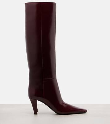 Jill 75 leather knee-high boots | Saint Laurent