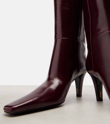Jill 75 leather knee-high boots | Saint Laurent