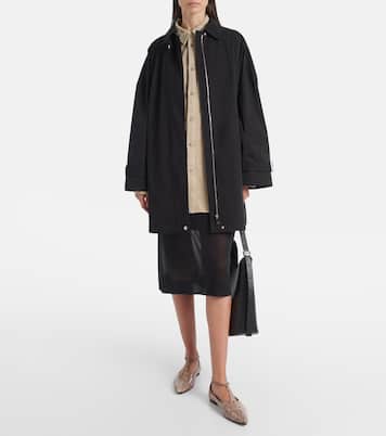 Ward蛇纹效果皮革玛丽珍平底鞋 | A.Emery