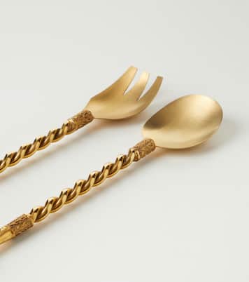 Gold-plated 2-piece utensils set | Natalia Criado