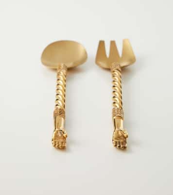 Gold-plated 2-piece utensils set | Natalia Criado