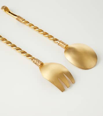 Gold-plated 2-piece utensils set | Natalia Criado