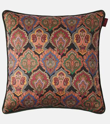 Pegaso Paisley cotton cushion | Etro