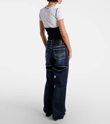 High-Rise Wide-Leg Jeans  | Jean Paul Gaultier