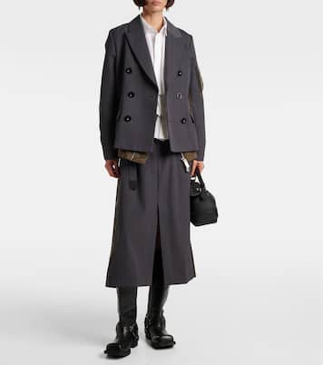 Paneled midi skirt | Sacai