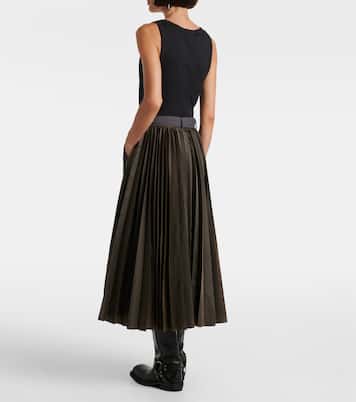 Paneled midi skirt | Sacai