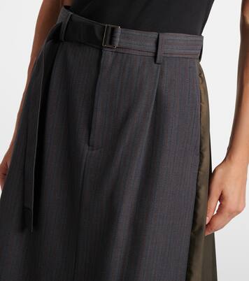 Paneled midi skirt | Sacai
