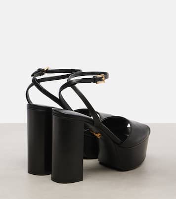 Plateausandalen aus Leder | Prada