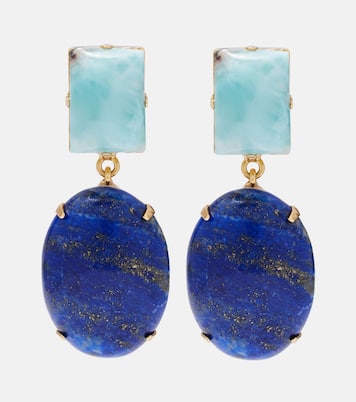 Xiomara gold-plated drop earrings | Jennifer Behr