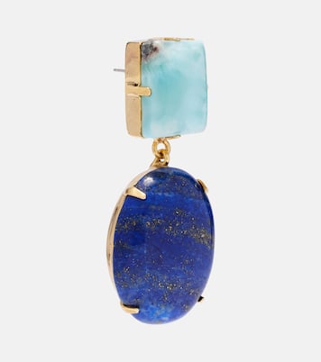 Xiomara gold-plated drop earrings | Jennifer Behr