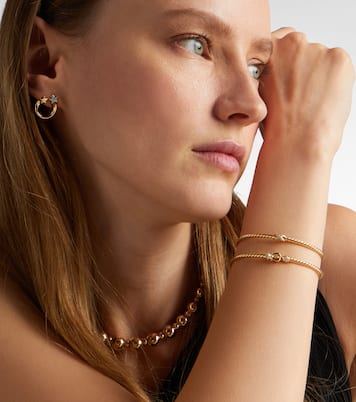 Armband Cablespira® Flex Micro aus 18kt Gelbgold mit Diamanten | David Yurman