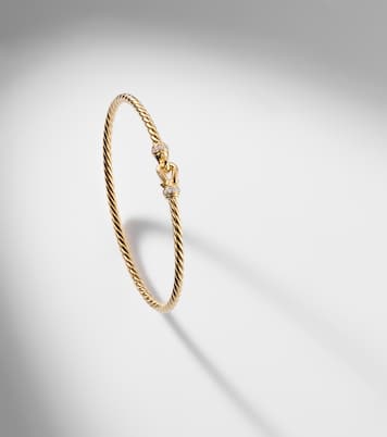 Armband Cablespira® Flex Micro aus 18kt Gelbgold mit Diamanten | David Yurman