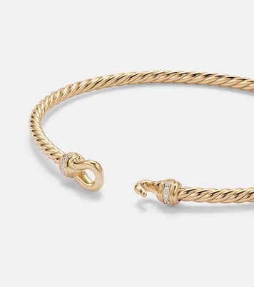 Armband Cablespira® Flex Micro aus 18kt Gelbgold mit Diamanten | David Yurman