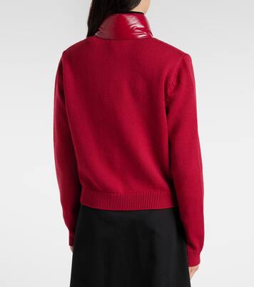 Down-paneled virgin wool cardigan | Moncler