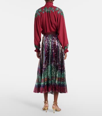 Midirock Accordian mit Pailletten | La DoubleJ