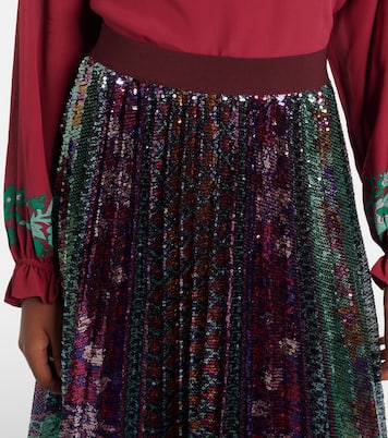 Midirock Accordian mit Pailletten | La DoubleJ