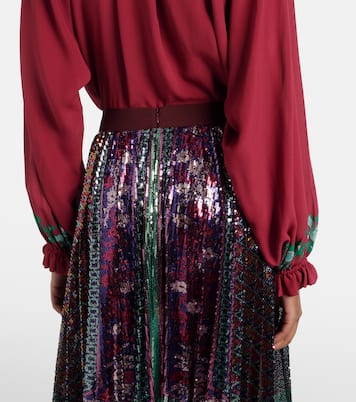 Midirock Accordian mit Pailletten | La DoubleJ