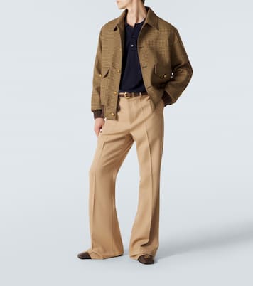 Pantaloni flared in gabardine di lana vergine | Valentino