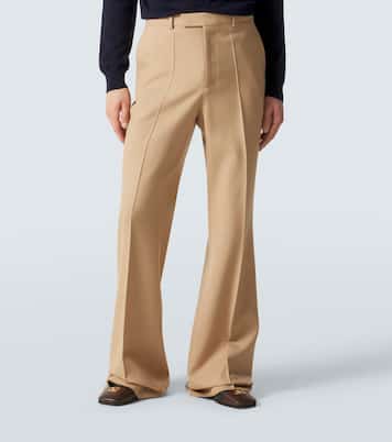 Pantaloni flared in gabardine di lana vergine | Valentino