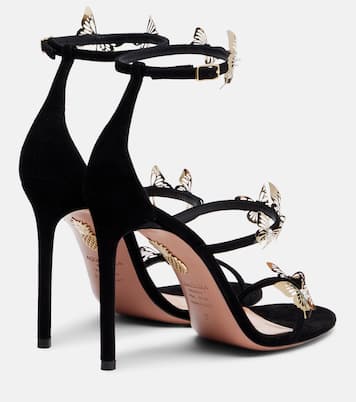 Sandali Papillon Sauvage 105 in suede | Aquazzura