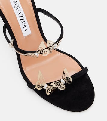 Sandali Papillon Sauvage 105 in suede | Aquazzura