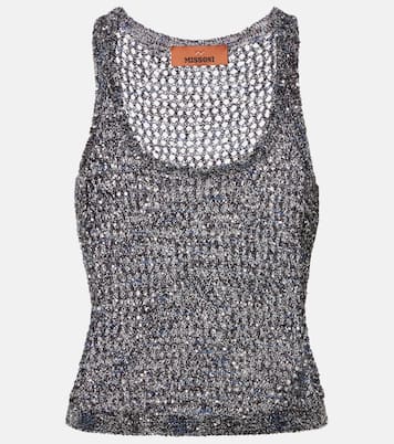 Sequined knitted tank top | Missoni