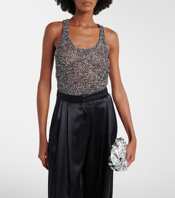 Sequined knitted tank top | Missoni