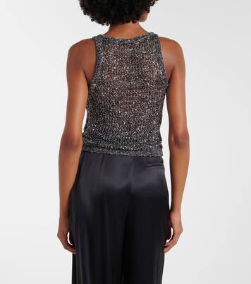 Sequined knitted tank top | Missoni