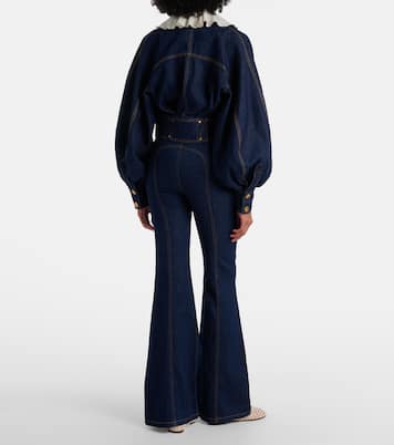 Luna belted flared jeans | Zimmermann