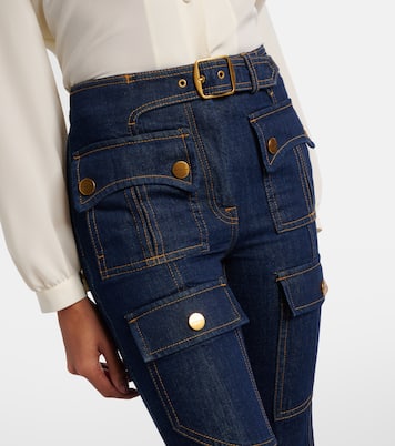 Luna belted flared jeans | Zimmermann