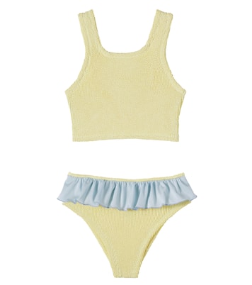 Olive ruffled bikini | Hunza G Kids