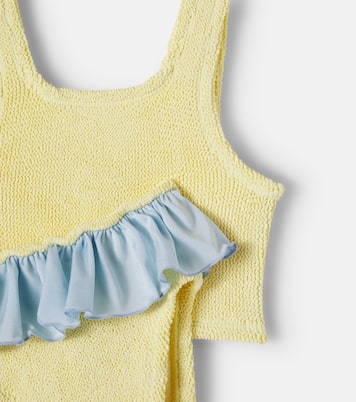 Olive ruffled bikini | Hunza G Kids