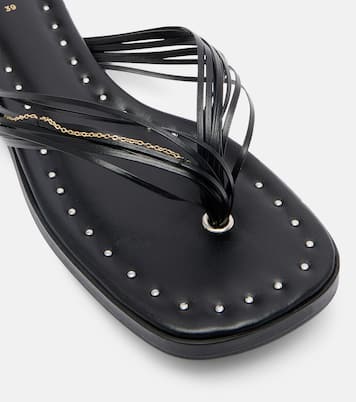 Leather thong sandals | Sacai