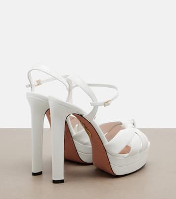 Sandales à plateau Nina en cuir | Aquazzura