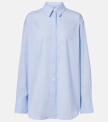 Oversized cotton and linen shirt | Toteme