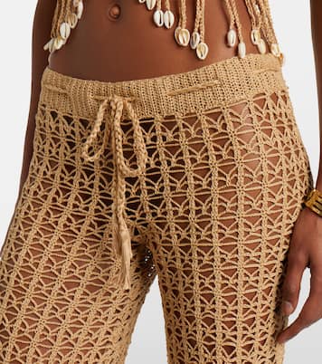 Weite Hose aus Häkelstrick | Anna Kosturova