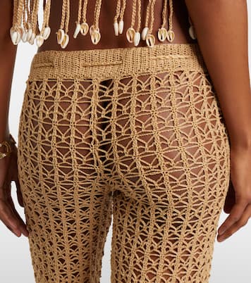 Weite Hose aus Häkelstrick | Anna Kosturova