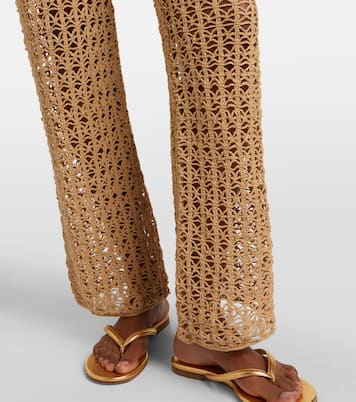 Weite Hose aus Häkelstrick | Anna Kosturova