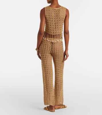 Weite Hose aus Häkelstrick | Anna Kosturova