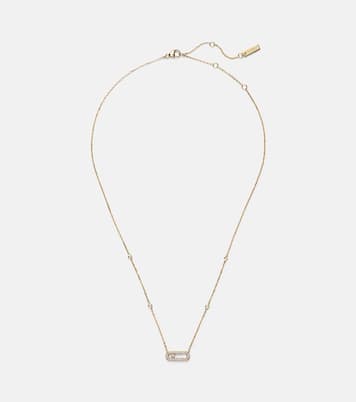 Move Uno 18kt gold necklace with diamonds | Messika